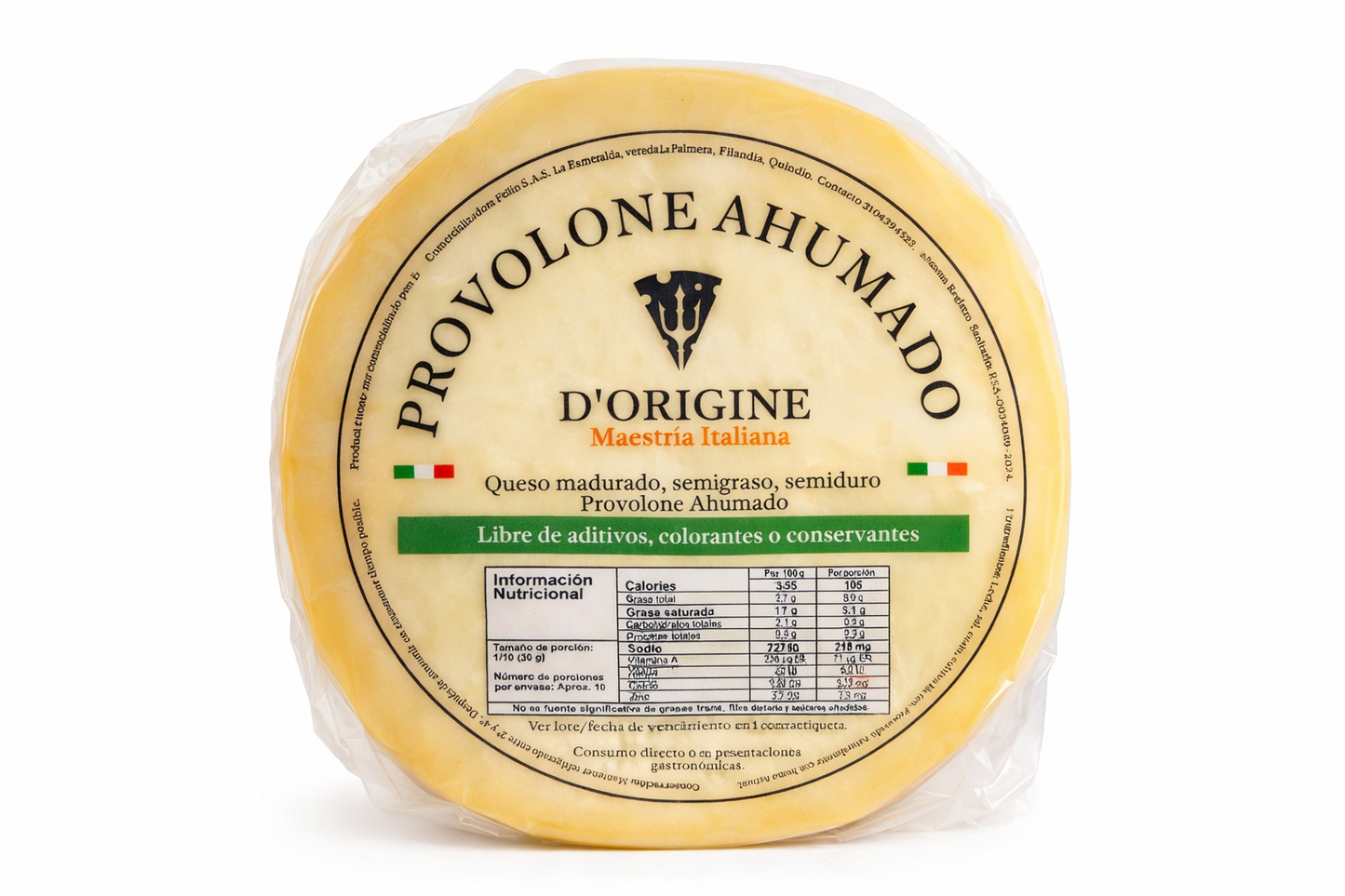 Queso Provolone Ahumado x Gramo