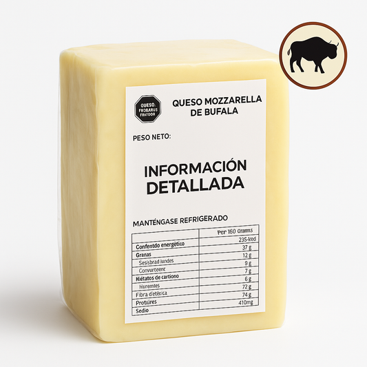 Queso Mozzarella de Bufala x 2.5 Kg