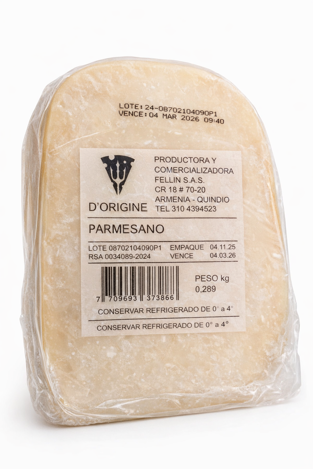 Queso Parmesano Cuña x Gramo