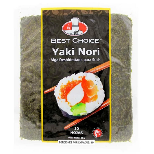 Alga Nori x 10 Hojas Best Choice