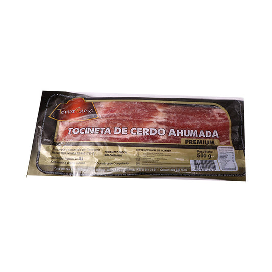 Tocineta Ahumada Premium 500g Terrasano